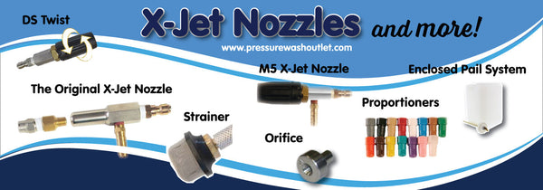 PRESSURE WASH X JET NOZZLES, PROPORTIONERS & REPLACEMENT PARTS